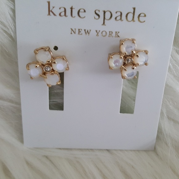 kate spade Jewelry - Kate Spade Mother-of-Pearl clip on Earrings
